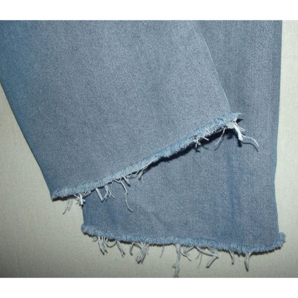 Rewash Jeans Super High Rise Wide Leg 11/30 x29" Womens Frayed Hem deconstructed - Picture 9 of 9